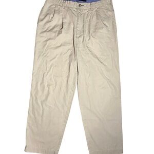 Men’s Tommy Hilfiger Vintage Chino Pants – Beige Khaki (33x30) Classic Dress Fit